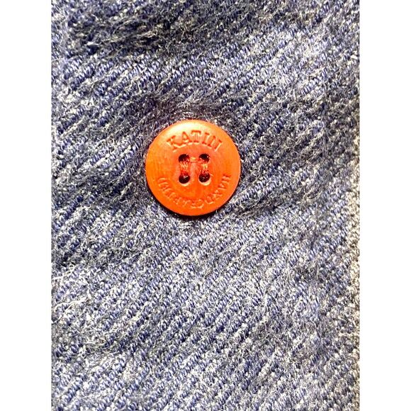 Katin Americas Surf Shirt Adult XL XX Flannel Striped Button Up Casual Mens - Picture 2 of 11